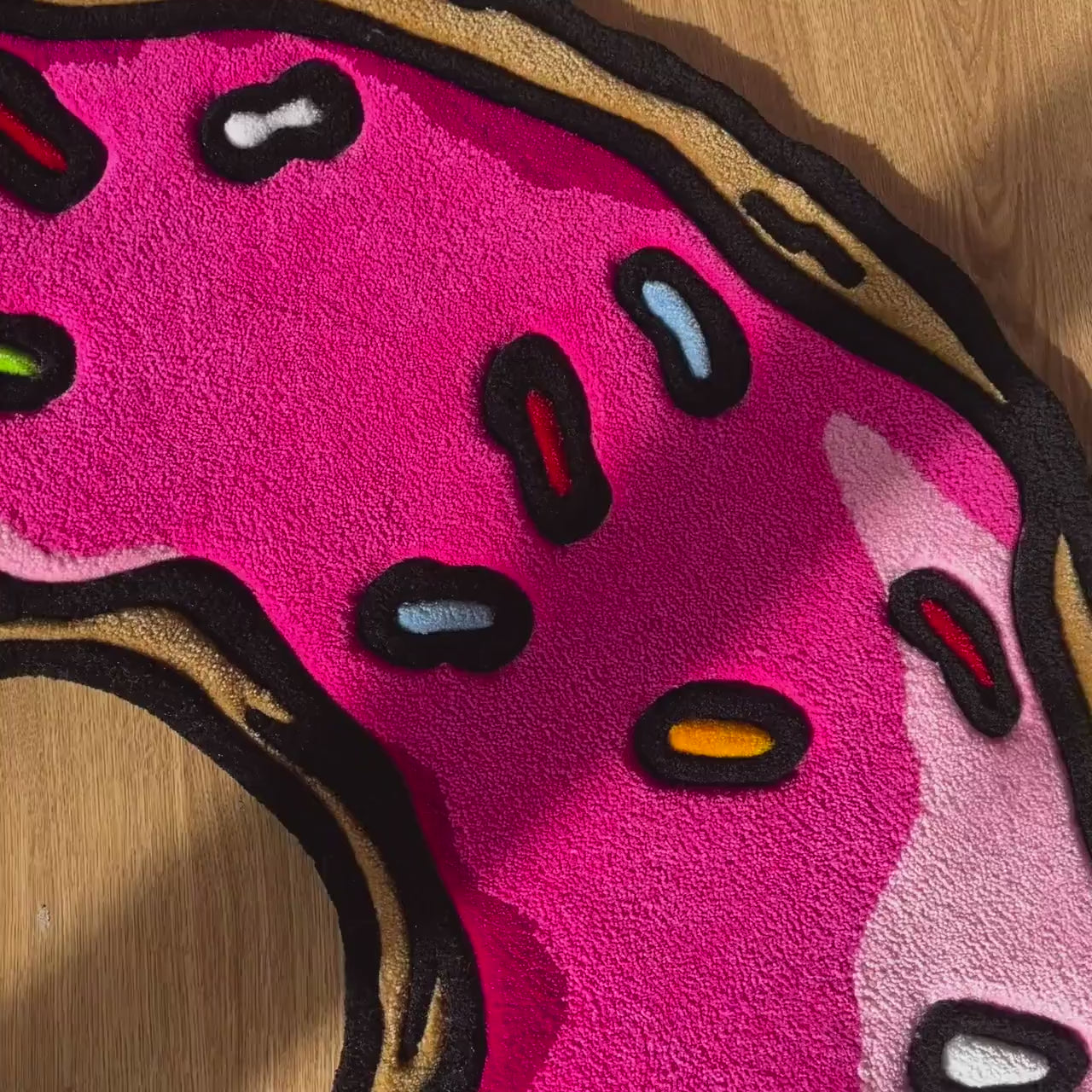 Soft Pink Donut Rug